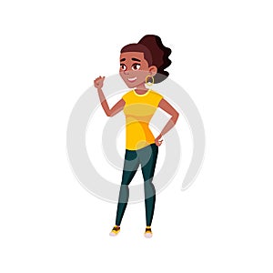 girl student speaking with groupmate in university cartoon vector