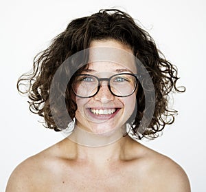 A girl in a Studio shoot