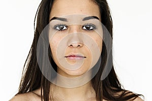 A girl in a Studio shoot