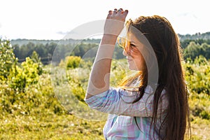 Girl in summer