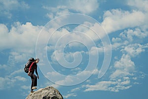 Girl on the summit