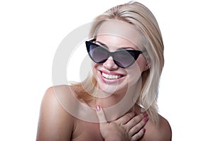 Girl with sun glasses