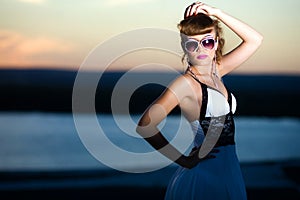 Girl in sunglasses