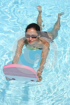 Girl swimming