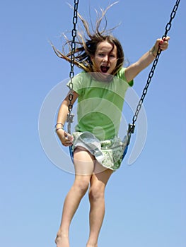 Girl Swinging