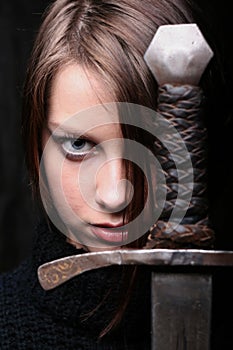 Girl with sword