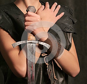 Girl with sword