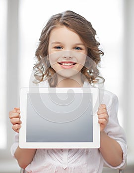 Girl with tablet pc