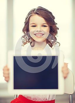 Girl with tablet pc