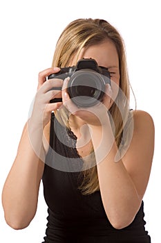 Girl taking a photo