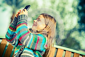 Girl Taking Smartphone Pictures