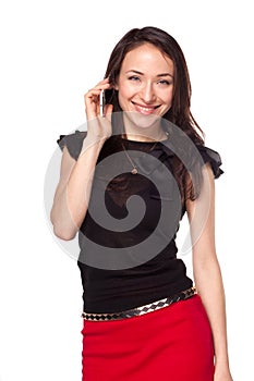 Girl talking on cell phone