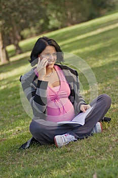 Girl talking on cell phone