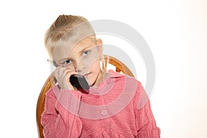 Girl Talking on Cellphone