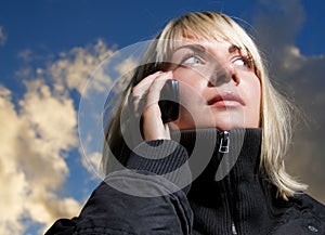 Girl talking on the phone