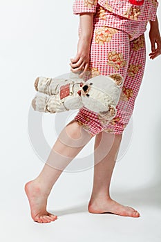 Girl with teddy bear