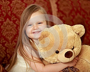 Girl with a Teddy bear