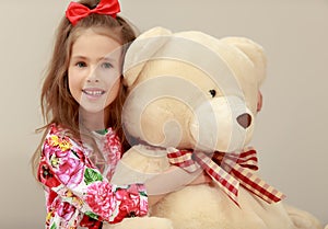 Girl with Teddy bear