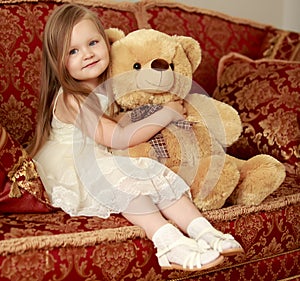 Girl with Teddy bear