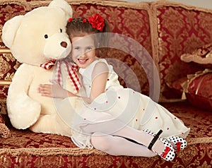 Girl with Teddy bear