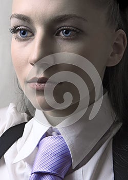 Girl with tie