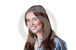 Girl with toothy smile photo