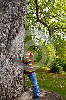 Girl and tree