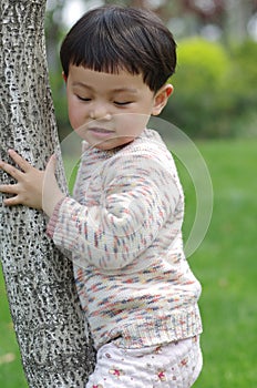 Girl and tree