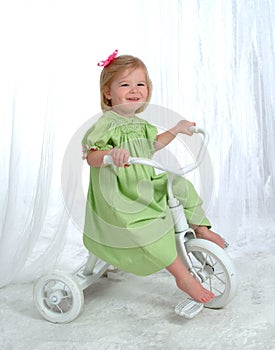 Girl on Tricycle