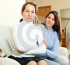 Girl tries reconcile with mature mother