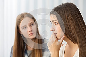 Girl with trouble in school