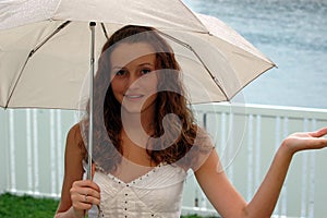 Girl with umbrella