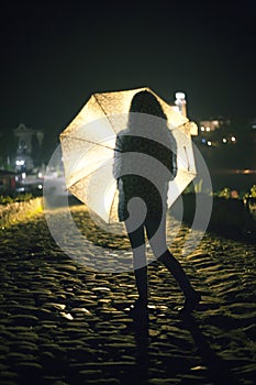 Girl with umbrella