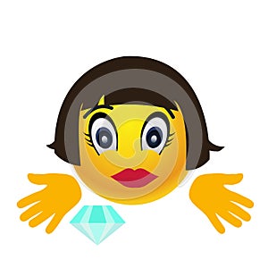 Girl vector smile Emoji