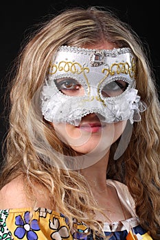 Girl in the Venetian mask