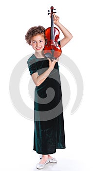 Girl with violin