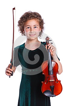 Girl with violin