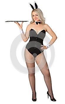 girl - waitress in a bunny suit