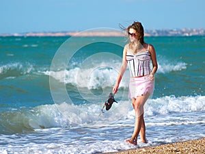 Girl walking