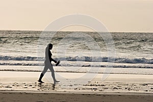 Girl walking on the Beach