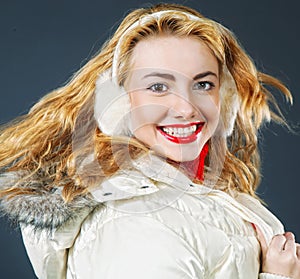 girl wearing warm winter clothing