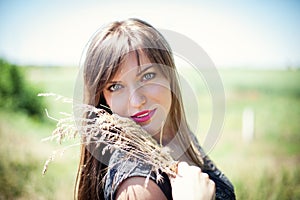 Girl in wheat