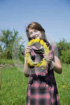 Girl whit chaplet