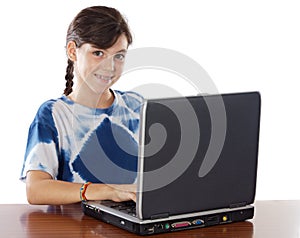 Girl whit laptop