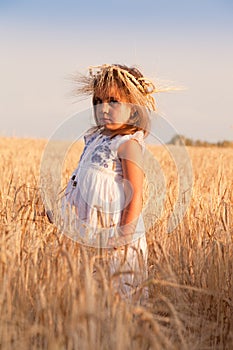 Girl in a white dress