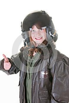 Girl who wants to be an aviator