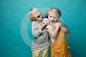 The girl will be the boy`s alarm clock. The boy wakes up and screams. Kids