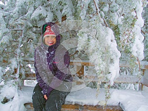 Girl in winter