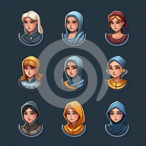 girl woman medieval ai generated