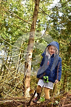 Girl on a Woodland Adventure